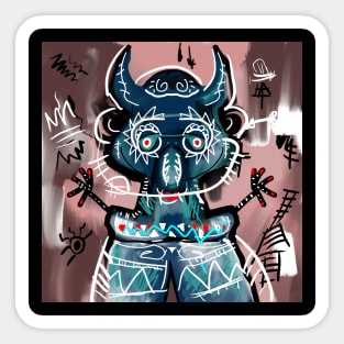 lowbrow art colorful Sticker